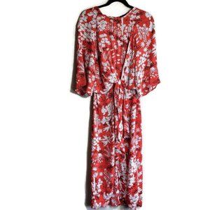 Topshop Scarlet and White Floral Maxi Dress